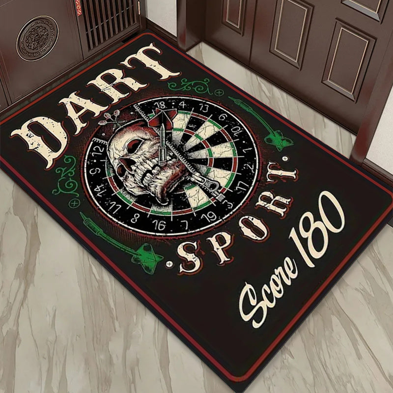 Classic 3D Dart Print Area Rug - Non-Slip, Machine Washable Polyester Carpet for Living Room, Bedroom, Kitchen & Game Area - Perfect Home Decor Gift