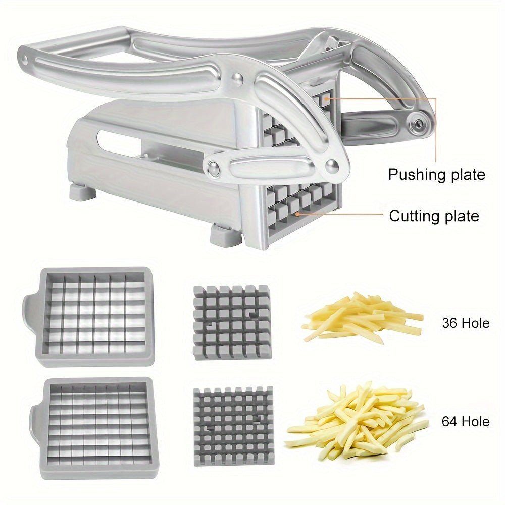 1pc, Stainless Steel Fruit Cutter, Vegetable Cutter, Potato, Chipper, French Fries Cutter, Potato Slicer, Vegetable Chopper, Onion Chopper, Food Chopper, Heavy Duty Chopper Potato Carrot Cucumber, Kitchen Supplies, Kitchen Ga