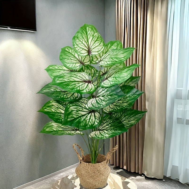 1 Large Artificial Monstera Plant - Nordic Green, Perfect for All Seasons & Occasions like Weddings, Gardens, Photography, Housewarming Gifts - Ideal for Anniversaries, Easter, Mother's Day, St. Patrick's Day, Valentine's Day