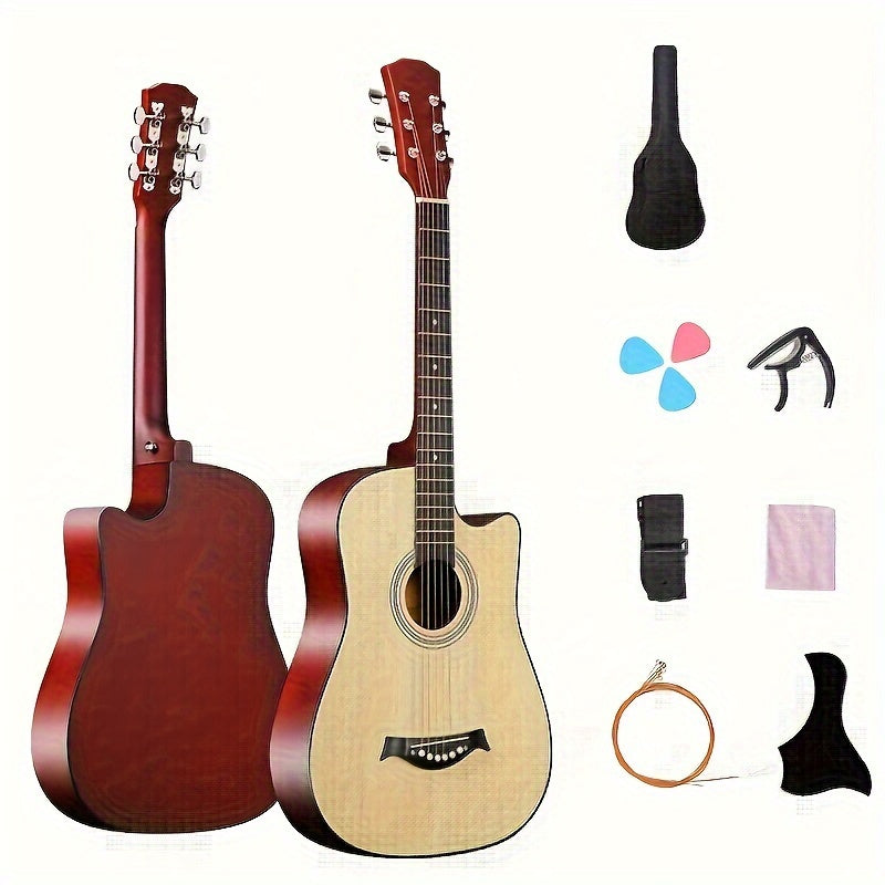 38 Zoll Akustikgitarren-Set für Anfänger