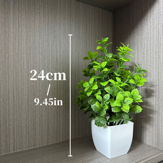 1/2pcs Artificial Fern Plants in Pots, Versatile Faux Greenery Decor, Plastic Home Accents, with Containers for Bathroom, Living Room, Bedroom, Office Desk, Dining Table, All-Season Spring Decoration, Artificial Plants for Ho