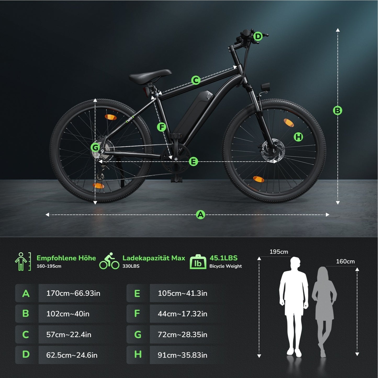 iScooter M10 E-Mountainbike - Kraftvoll und vielseitig für jedes Abenteuer