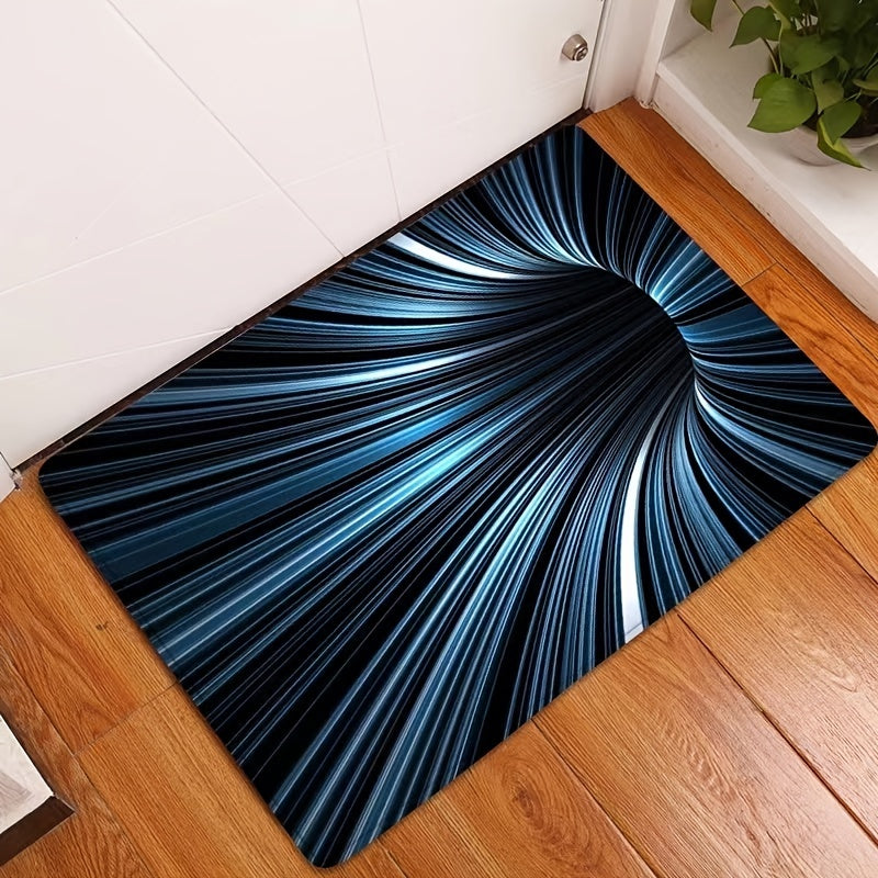 1pc 3D Vision Vortex Carpet Living Room Bedroom Floor Mat Doorway Decor Rugs Creative Three Dimensional Large Area Floor Mats Home Decoration