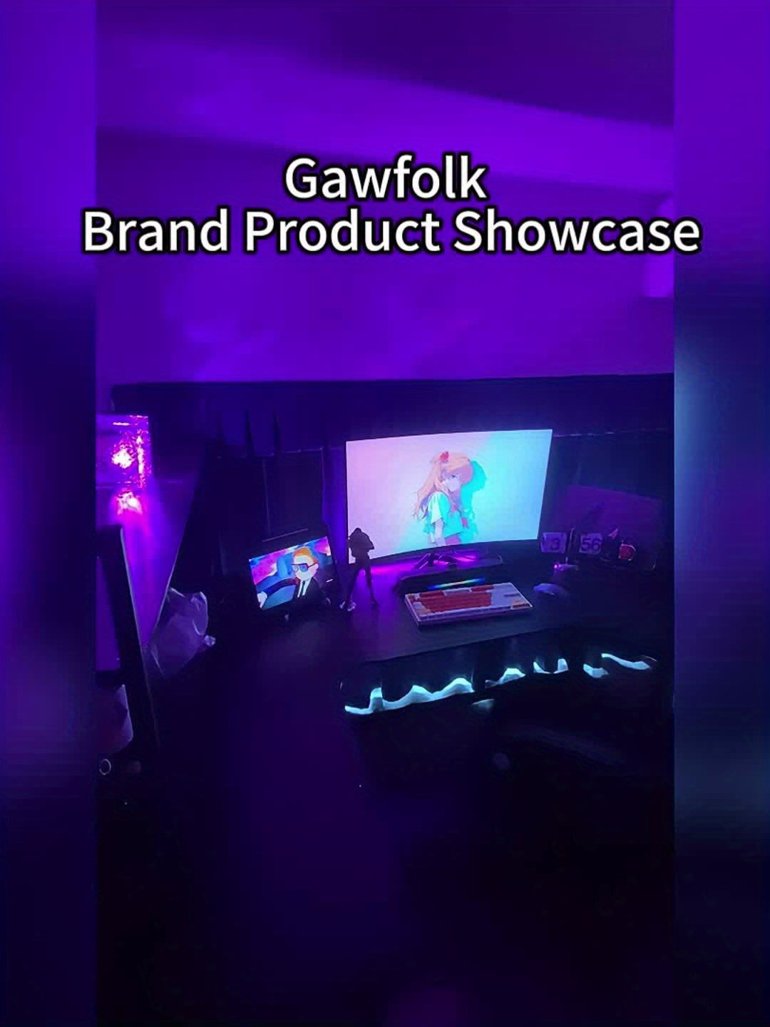 Gawfolk 32-inch Gaming Monitor Curved 1K 180Hz PC Screen Full HD 1080P, Frameless 1800R Computer Screen supports VESA