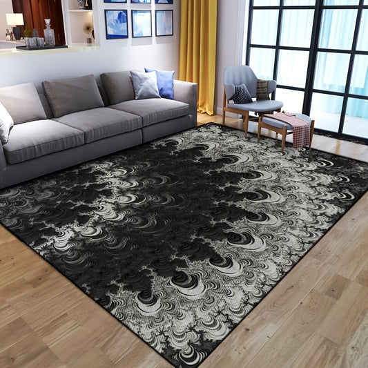 3D Visual Effect Area Rug - Non-Slip, Machine Washable Polyester Carpet for Living Room & Bedroom Decor