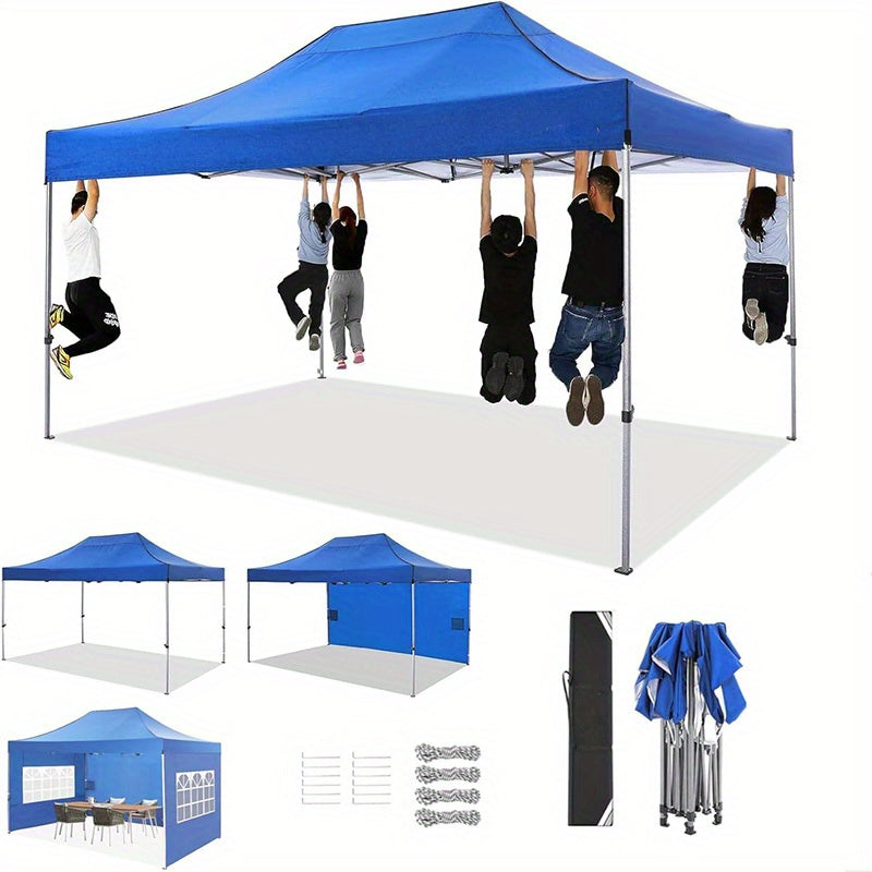 3.05x4.57meter Upgraded Tent, Portable Tent, with 3 Detachable Sidewalls, 3 Adjustable Height, with Bag, Sturdy And Durable, Easy to Install, Perfect for Camping, Family Gatherings, Barbecue Parties, Market Stalls, Halloween,