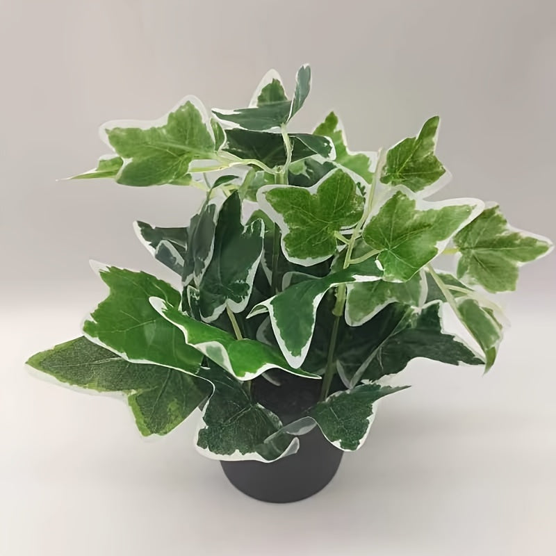 4pcs Set of Lifelike Artificial Green Plants - Perfect for Home & Garden Decor, Includes Pots - Ideal for Spring, Christmas, Easter, Ramadan, Thanksgiving