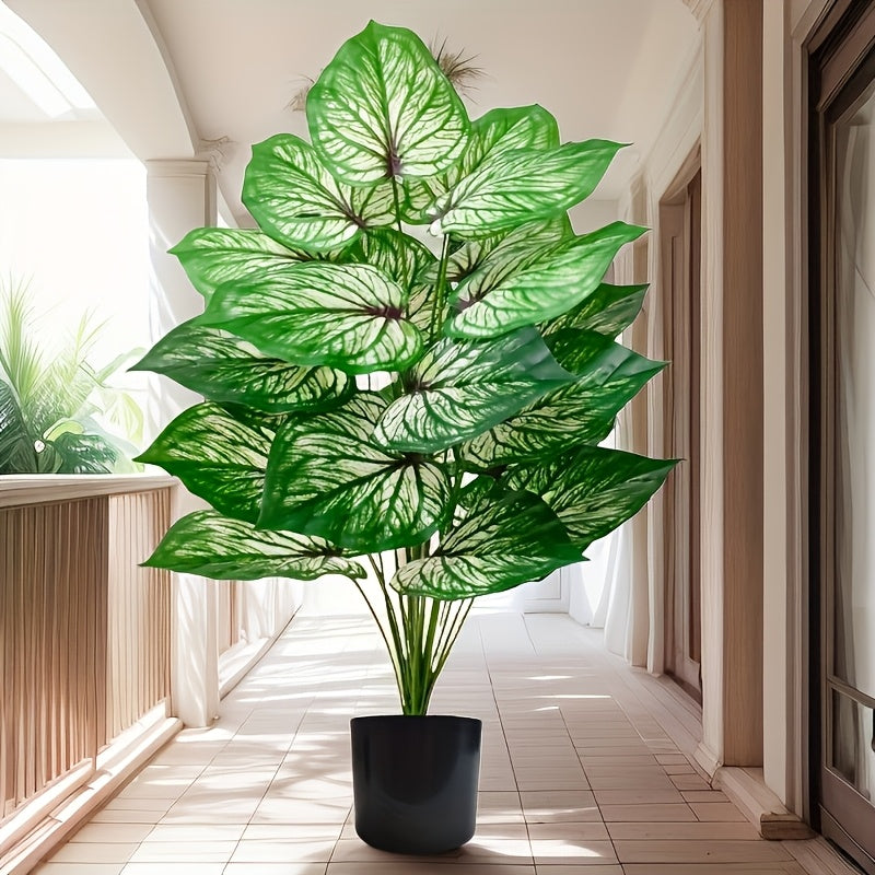 1 Large Artificial Monstera Plant - Nordic Green, Perfect for All Seasons & Occasions like Weddings, Gardens, Photography, Housewarming Gifts - Ideal for Anniversaries, Easter, Mother's Day, St. Patrick's Day, Valentine's Day