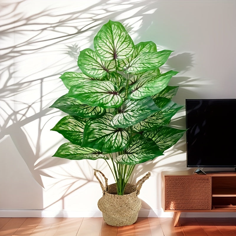 1 Large Artificial Monstera Plant - Nordic Green, Perfect for All Seasons & Occasions like Weddings, Gardens, Photography, Housewarming Gifts - Ideal for Anniversaries, Easter, Mother's Day, St. Patrick's Day, Valentine's Day