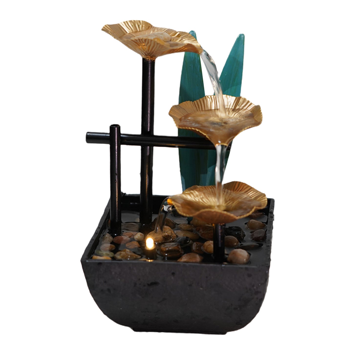 Entspannung Wasser Brunnen Indoor Mini Wasserfall für Innen Dekoration, Home Tabletop Feng Shui Wasser Landschaft