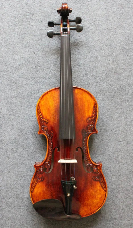 NAOMI 4/4 Volle Größe Stradivarius Violine Vintage Barock Violine Handgemachte TOP Fichte Zurück Flamed Maple Konzert Ebene Geige