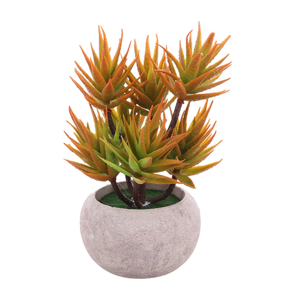 Artificial Plants Beauty Pine Faux Phoenix Pine Tree Potted Plant Lifelike Bonsai Office DIY Decorative Festival Gift Home Decor