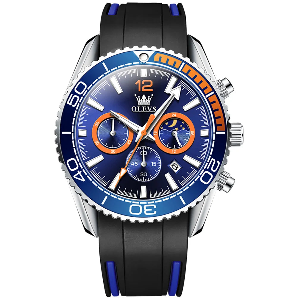 OLEVS Sport herren Uhr Große Zifferblatt Quarzuhr 30M Wasserdicht Schwimmen Nachtleuchtende Mode Uhren Für Männer Uhr Relogio masculino