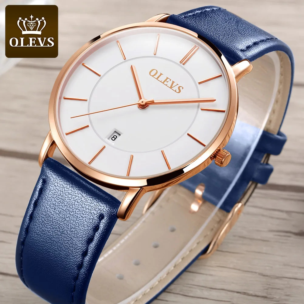 Olevs Herren uhren Top Marke Luxus wasserdichte ultra dünne Datums uhr männliches Stahl armband klassische Quarzuhr Herren Business uhren