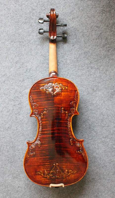 NAOMI 4/4 Volle Größe Stradivarius Violine Vintage Barock Violine Handgemachte TOP Fichte Zurück Flamed Maple Konzert Ebene Geige