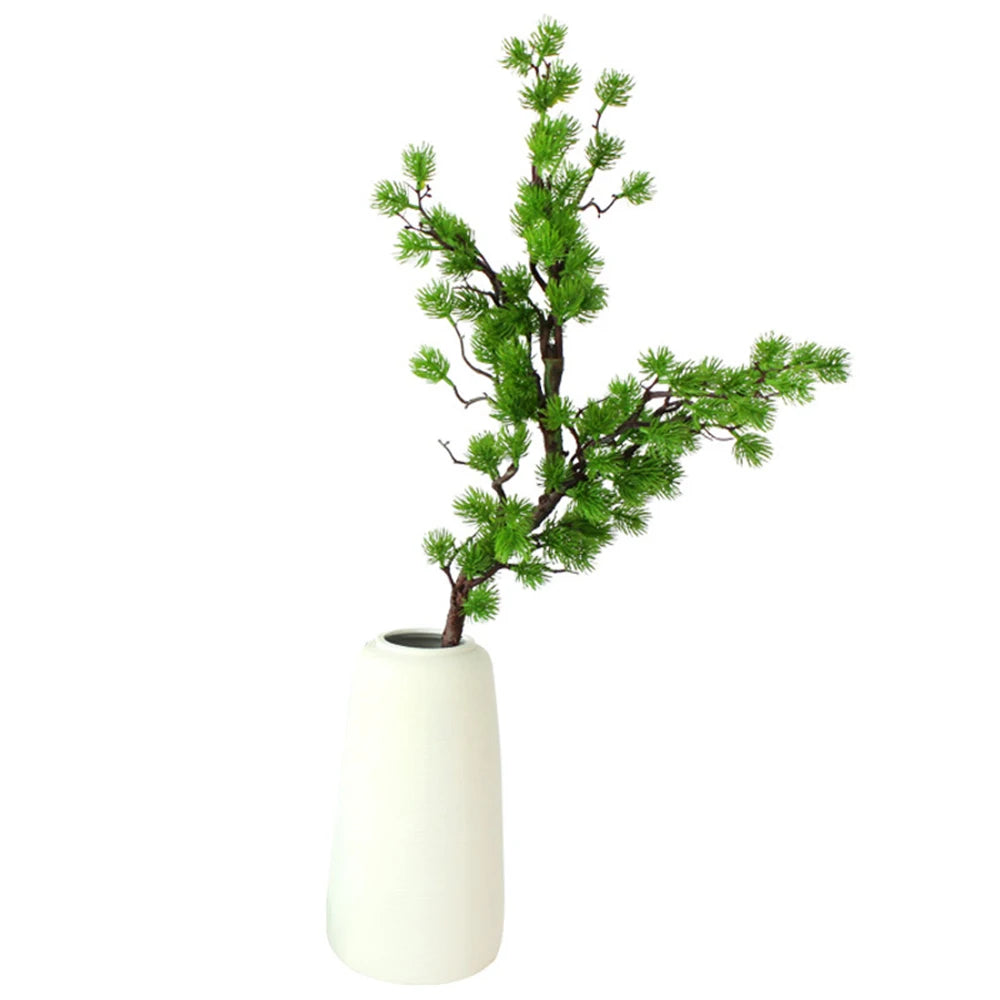 Artificial Plants Beauty Pine Faux Phoenix Pine Tree Potted Plant Lifelike Bonsai Office DIY Decorative Festival Gift Home Decor