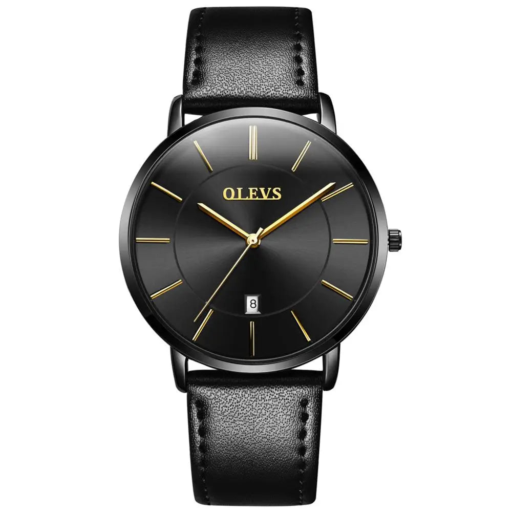 Olevs Herren uhren Top Marke Luxus wasserdichte ultra dünne Datums uhr männliches Stahl armband klassische Quarzuhr Herren Business uhren