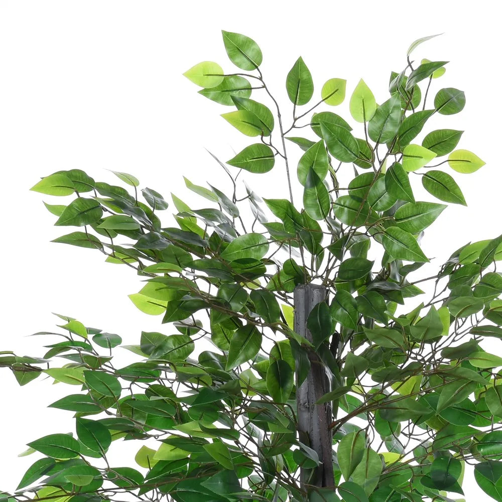 Out sunny künstlicher Ficus baum 145 cm Höhe 756 Blätter mit Blumentopf für Heim dekoration grün