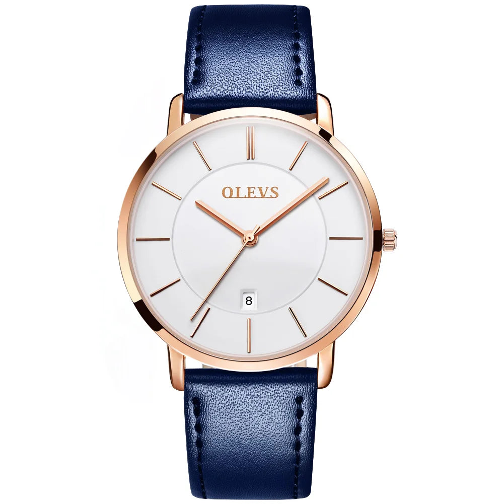 Olevs Herren uhren Top Marke Luxus wasserdichte ultra dünne Datums uhr männliches Stahl armband klassische Quarzuhr Herren Business uhren