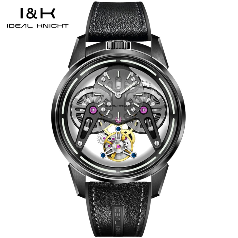 Ideale Ritter 6806 High-End Herren uhren Luxus Tourbillon automatische mechanische Armbanduhr für Herren (zukünftige Kampf rüstung Serie)