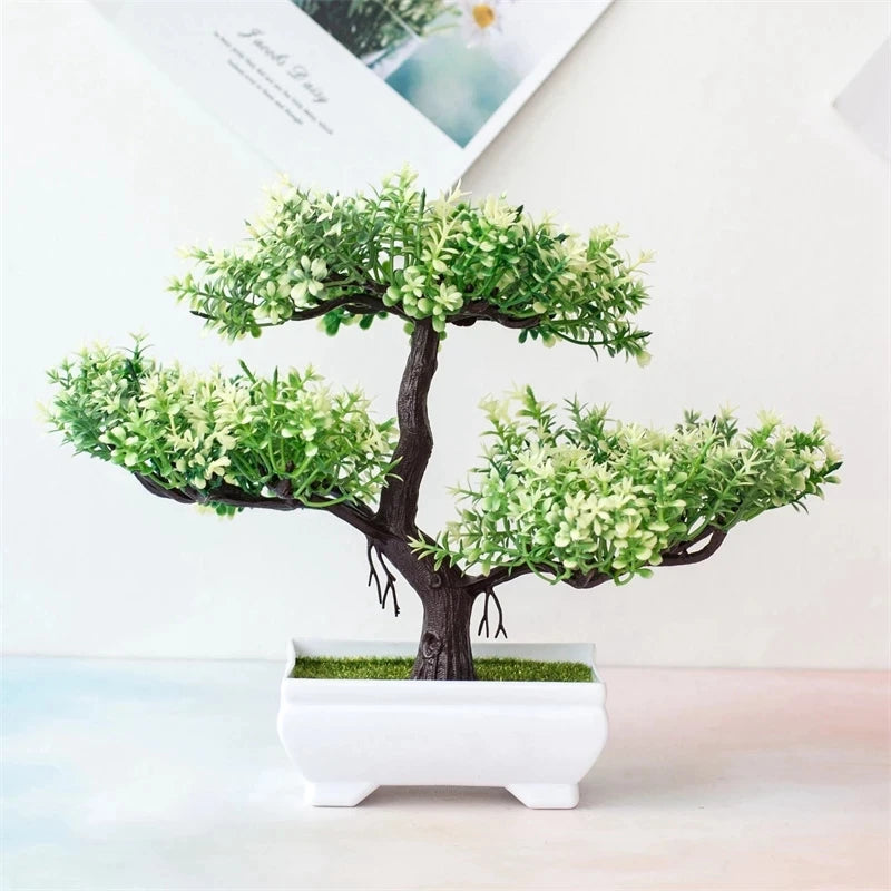 Künstliche Pflanzen Bonsai Kleiner Baum Topf Gefälschte Pflanze Blumen Topf Ornamente Für Home Zimmer Tischdekoration Hotel Garten Dekor