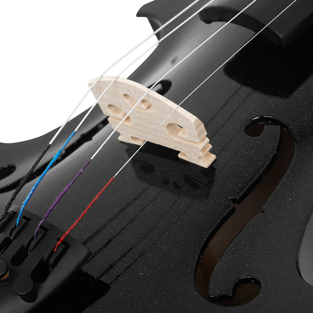 4/4 Violine Professionelle Massivholz Violine mit Strage Box Bogen Tuner Kolophonium Brücken Zubehör Musikinstrument Kinder Geschenke