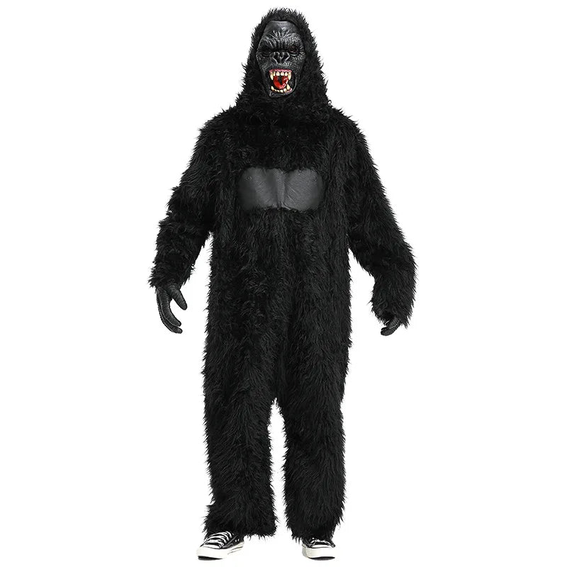 Black Orangutans Cosplay Mascot Costume Monkey Gorilla Ape Simian Monsters Halloween Christmas Festival Adult King Kong Outfit