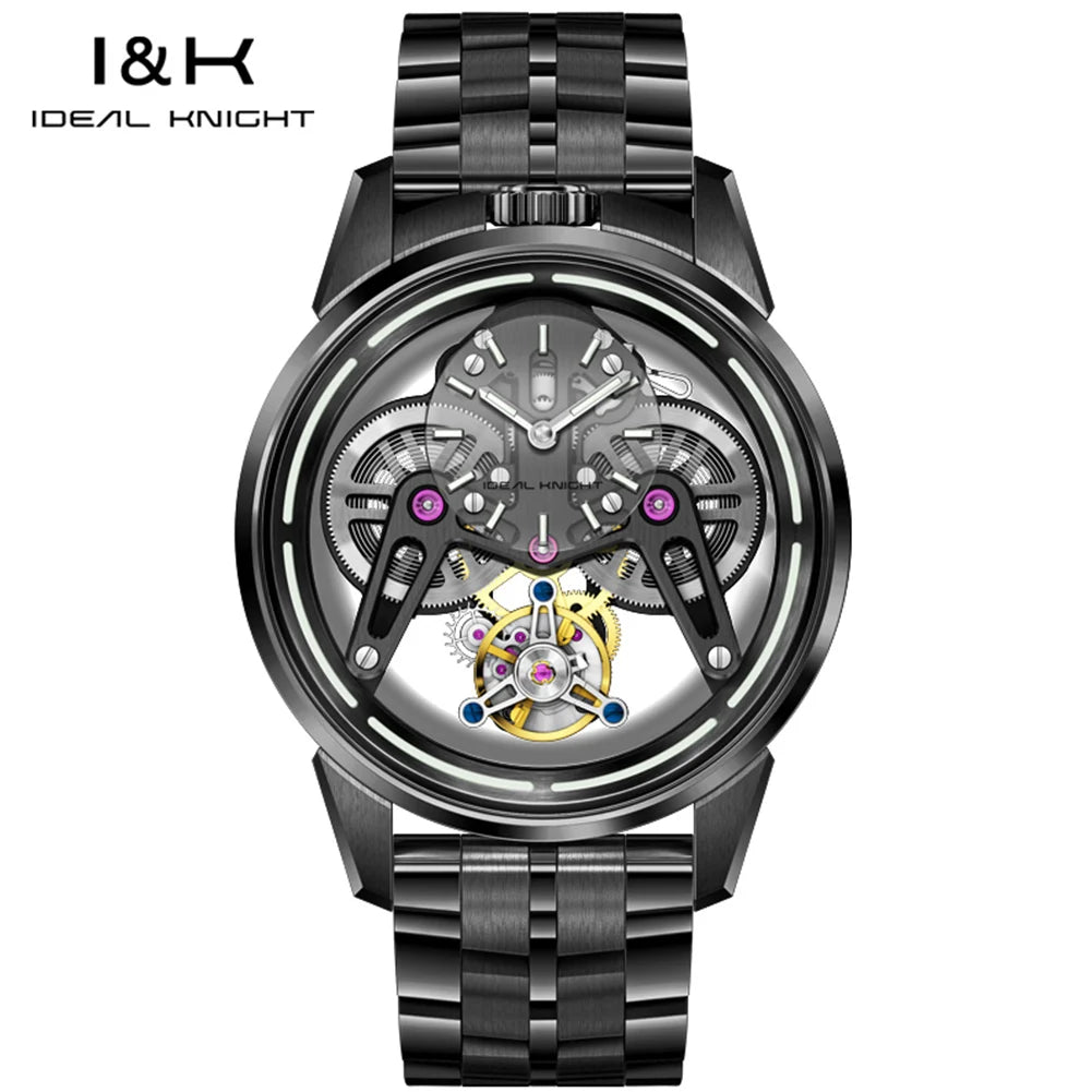 Ideale Ritter 6806 High-End Herren uhren Luxus Tourbillon automatische mechanische Armbanduhr für Herren (zukünftige Kampf rüstung Serie)