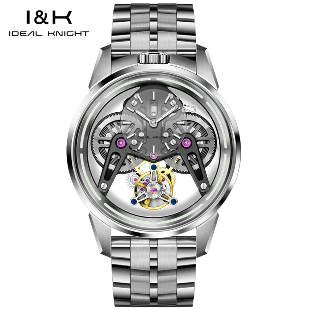 Ideale Ritter 6806 High-End Herren uhren Luxus Tourbillon automatische mechanische Armbanduhr für Herren (zukünftige Kampf rüstung Serie)