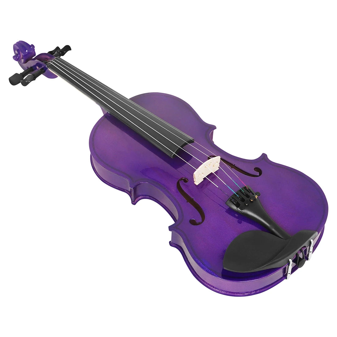 Lila Violine 4/4 Ahorn Panel Geschenk für Anfänger Violine Schönes Geschenk Geeigneter Musikkurs Studie mit Violine Praktische Teile