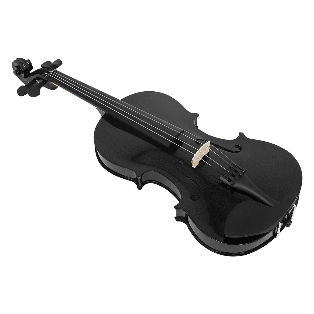 4/4 Erweiterte Schwarze Violine Akustische Massivholz Violino Professionelle Saiteninstrument Violine Mit Bogen Box