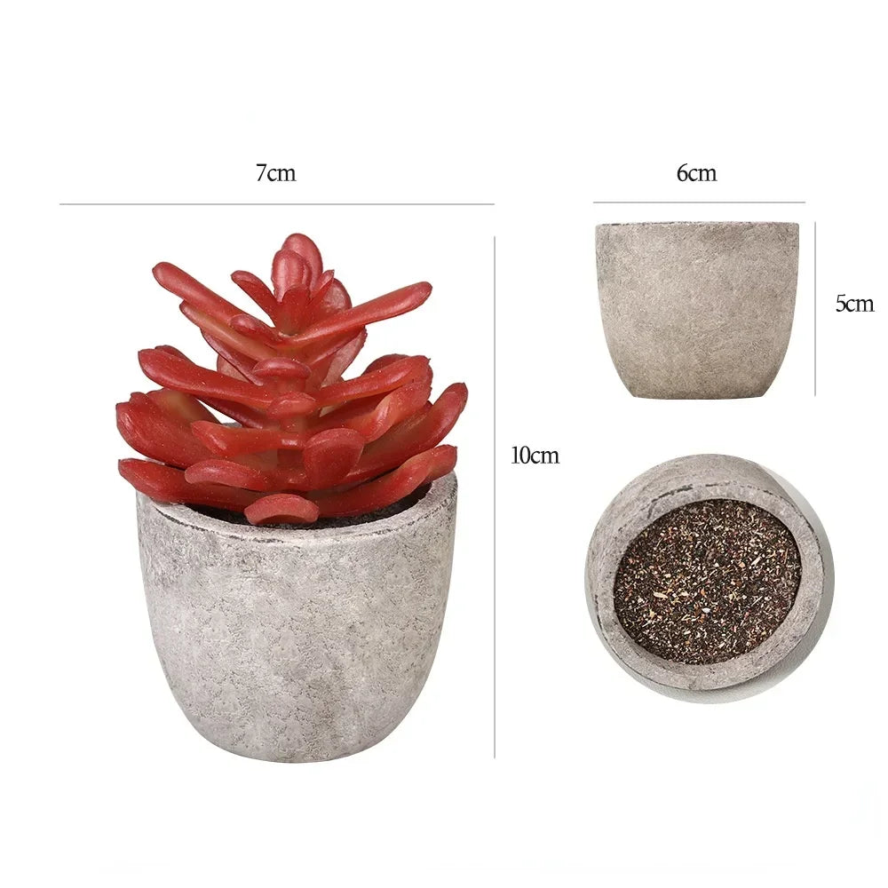 Mini künstliche Aloe Pflanzen Bonsai kleine simulierte Baum Topfpflanzen gefälschte Blumen Büro Tisch Topf Ornamente Hausgarten Dekor