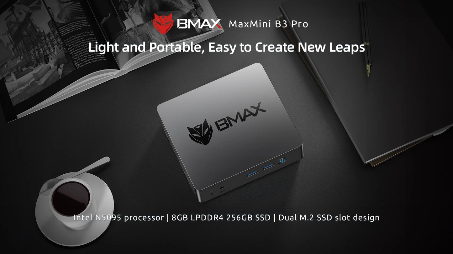 BMAX B3 Pro Mini-PC - Kompakte Leistung für Büro und Multimedia