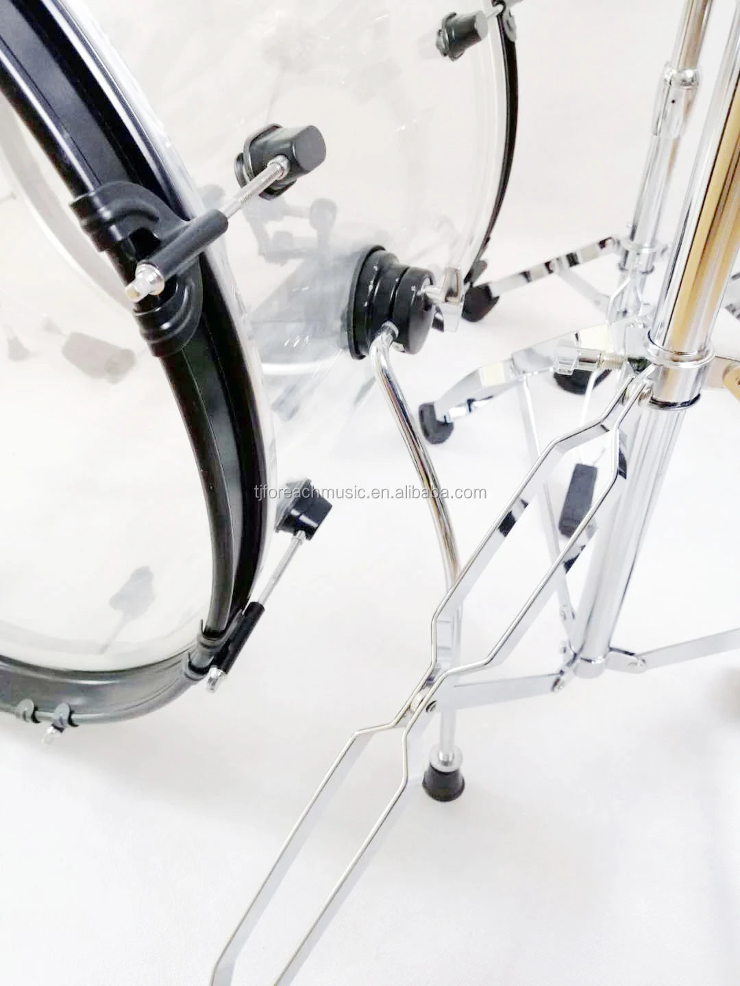 Seamless Clear Crystal Acrylic Drum Set