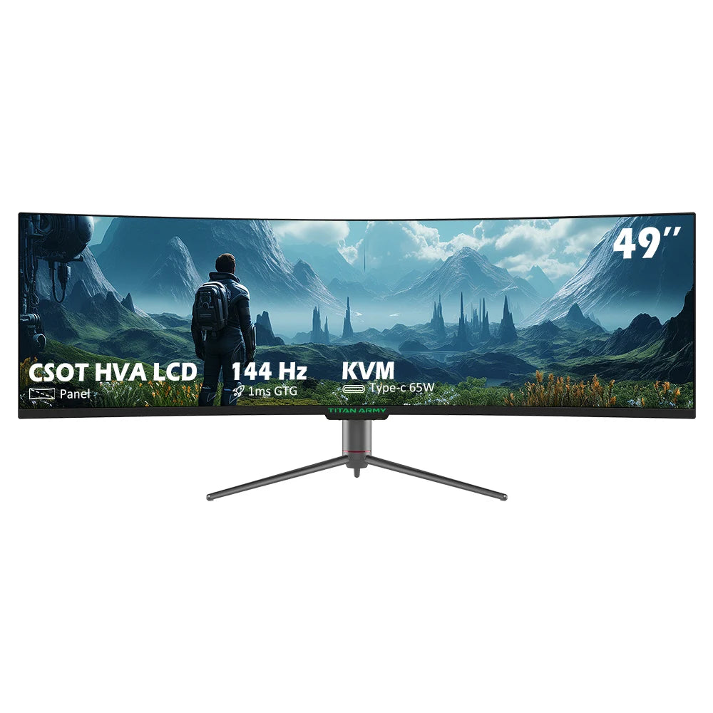 TITAN ARMY C49SHC 49 Zoll Curved Gaming Monitor - Ultimatives Immersive Gaming-Erlebnis