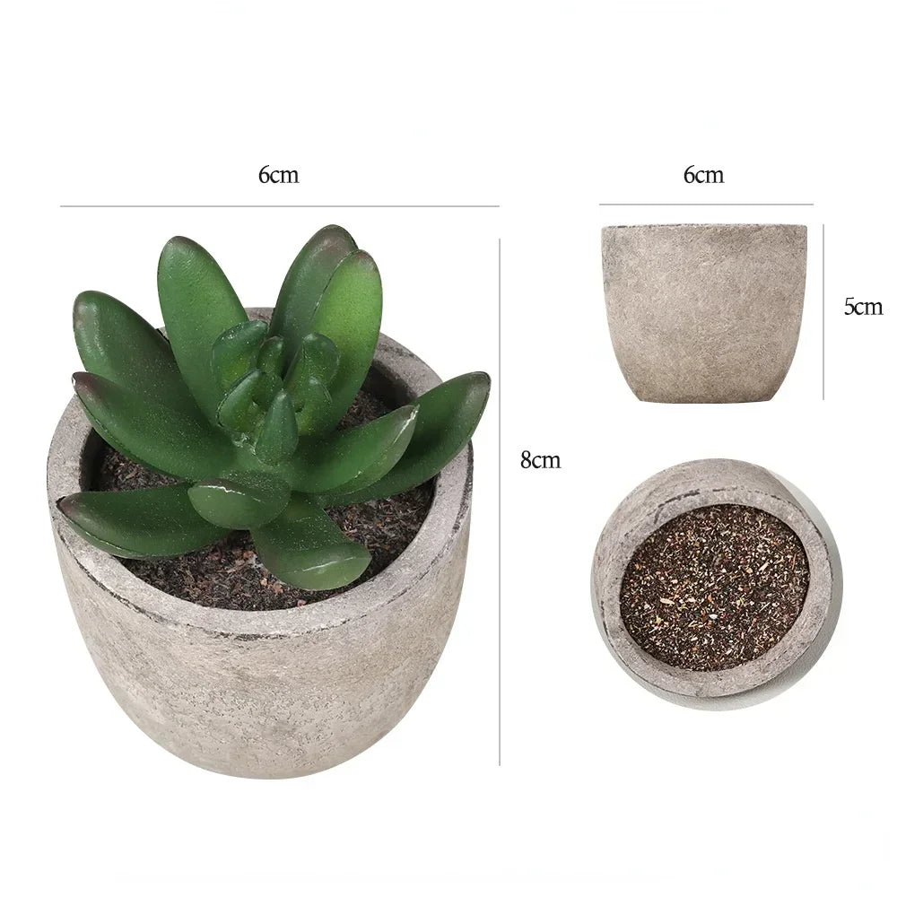 Mini künstliche Aloe Pflanzen Bonsai kleine simulierte Baum Topfpflanzen gefälschte Blumen Büro Tisch Topf Ornamente Hausgarten Dekor