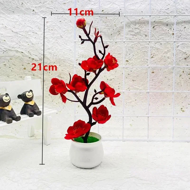 Künstliche Pflanze Bonsai Kleine Baum Simulation Topfpflanzen Gefälschte Blumen Tisch Topf Ornamente Hause Dekoration Simulation Blume