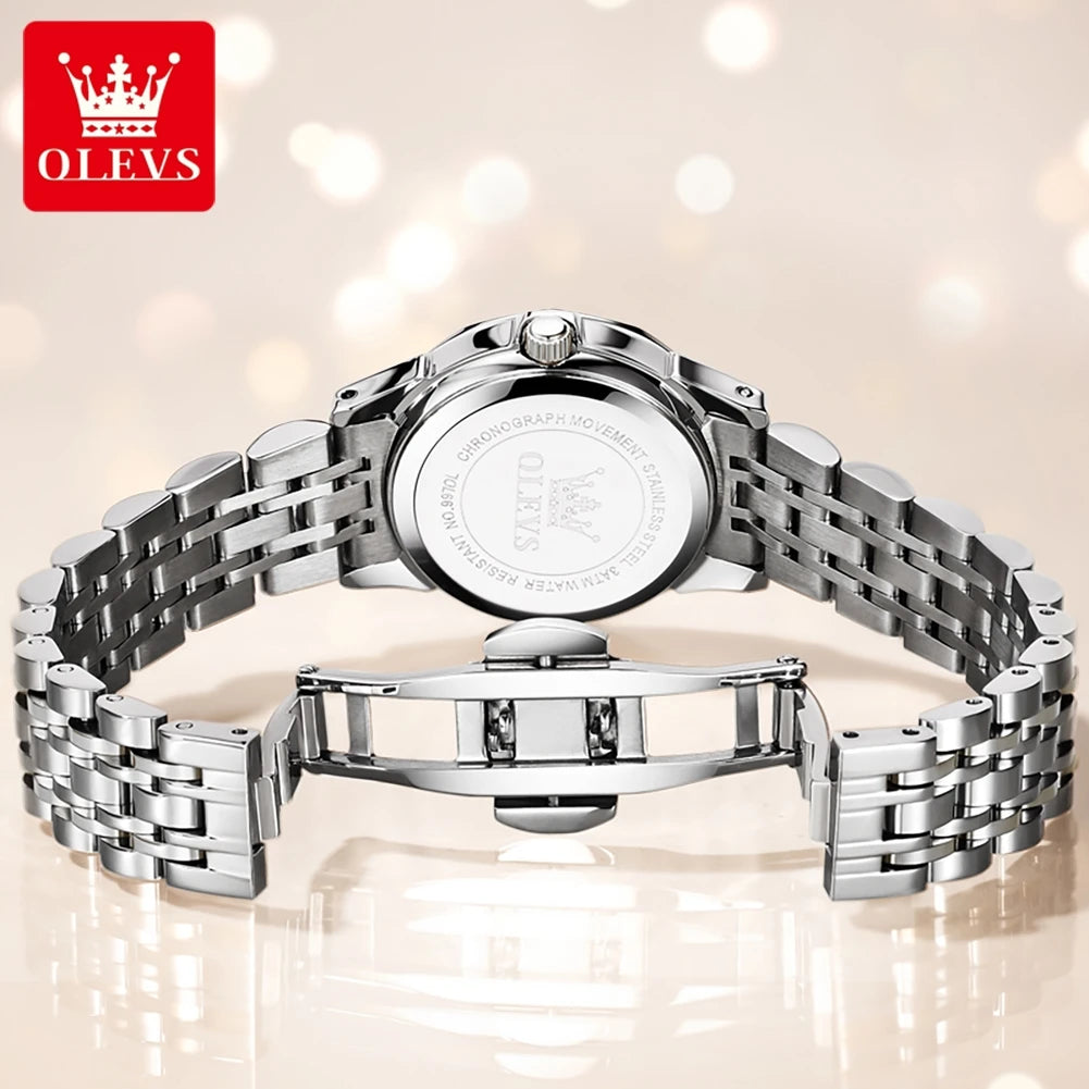 Olevs no.9970 Herren uhren Raute Spiegel Mode Original Quarz Armbanduhr große arabische Ziffer Zifferblatt wasserdicht leuchtend