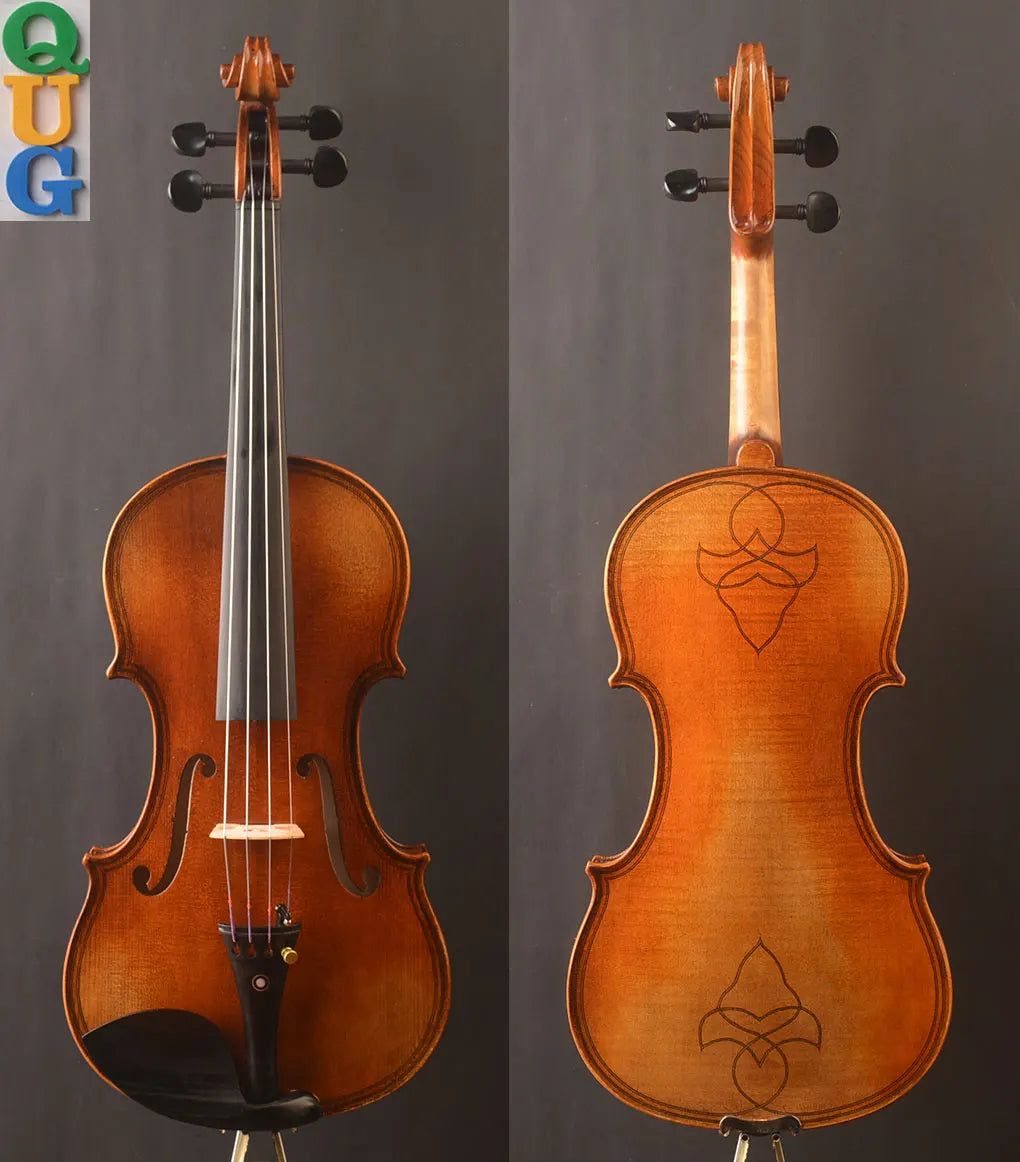 Maggini-Stil! Doppelte Zwecke, Violine in voller Größe, schlanker Körper, künstlerische Violine, feiner Ton