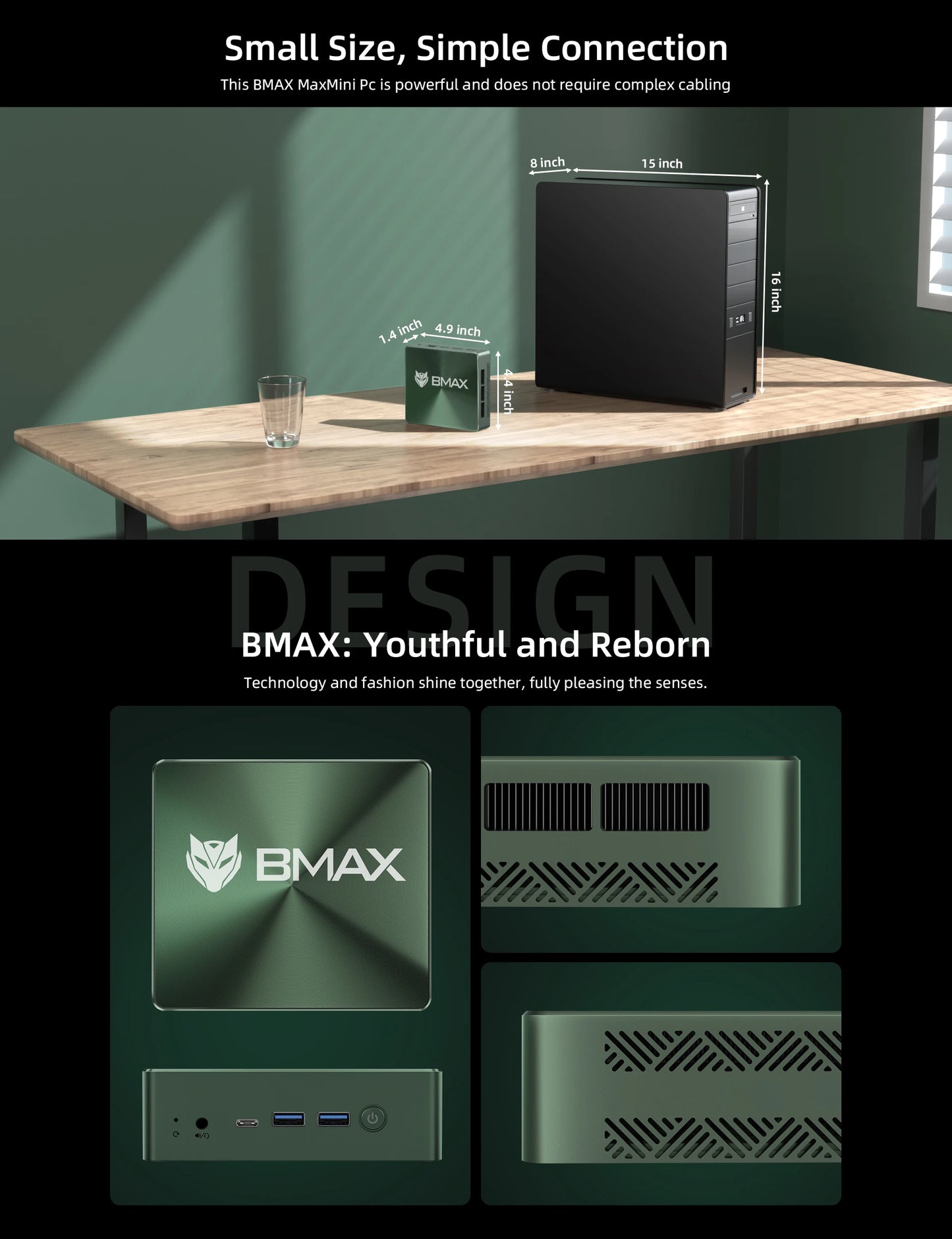 BMAX B6POWER Mini-PC - Kompakte Power mit Intel Core i7