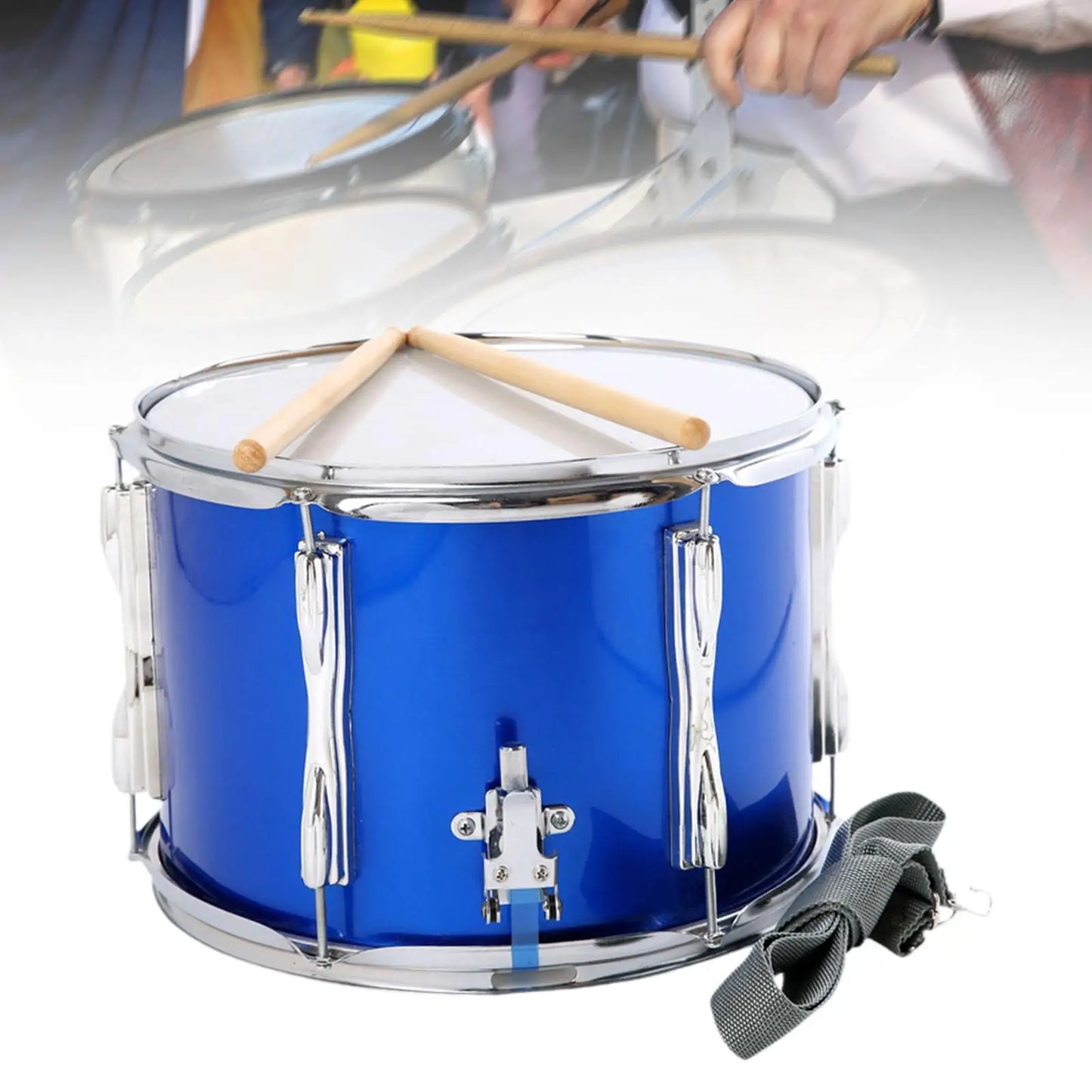 13-Zoll-Snaredrum mit verstellbarem Riemen, professionelles Lernspielzeug, tragbare Musik