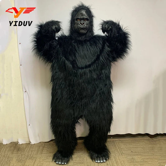 Black Orangutans Cosplay Mascot Costume Monkey Gorilla Ape Simian Monsters Halloween Christmas Festival Adult King Kong Outfit