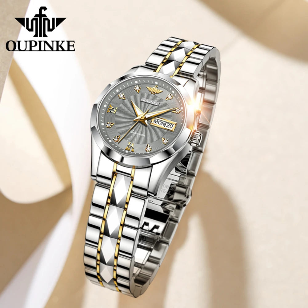 Oupinke 3169 Damen uhren Set Japan importiert Automatik werk Damen mechanische Armbanduhr Top Luxusmarke Uhr für Damen