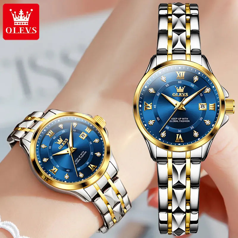 Olevs Original Mode Quarzuhr für Frauen wasserdichte leuchtende Luxus Top Marke Damen uhren elegante Damen Armbanduhr