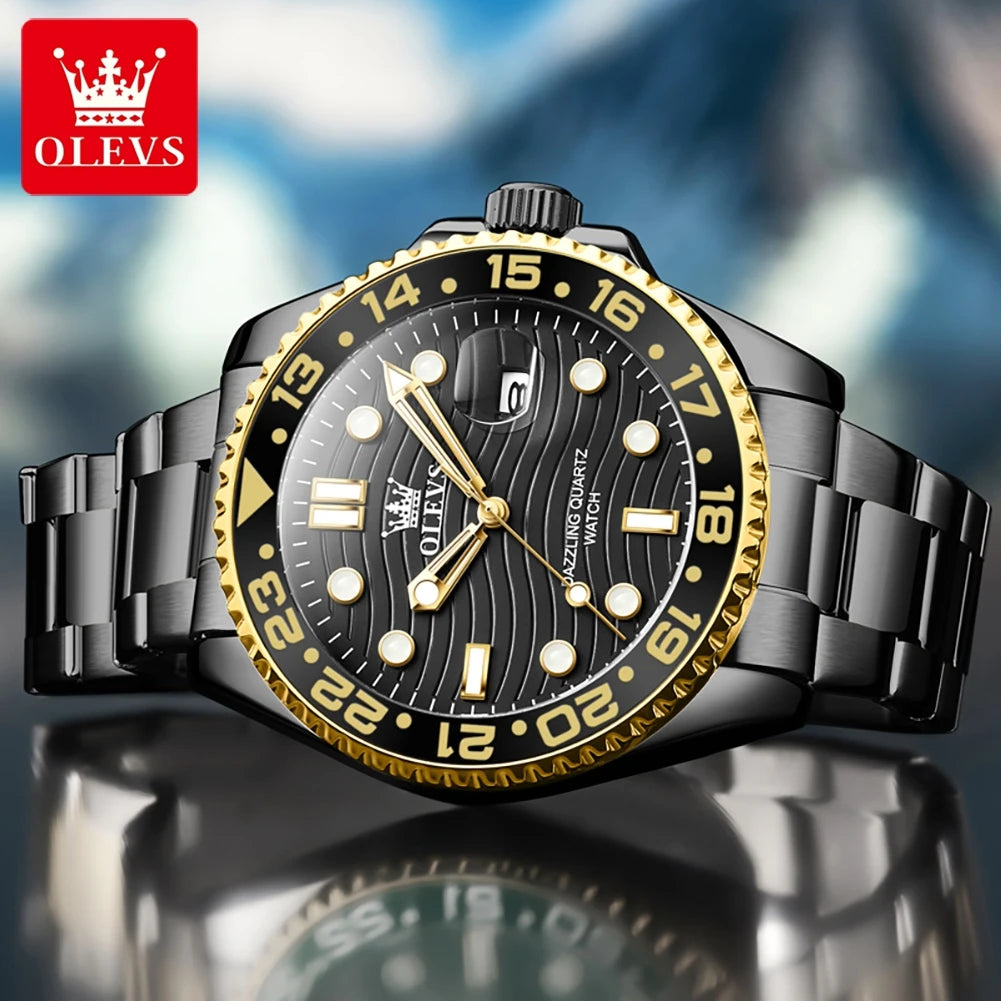 OLEVS 3610 Herrenuhr Original Mode Marke Wasserdichte Quarzuhr Sport Uhren Luxus Männer Automatische Datum Uhr Für Männer Reloj