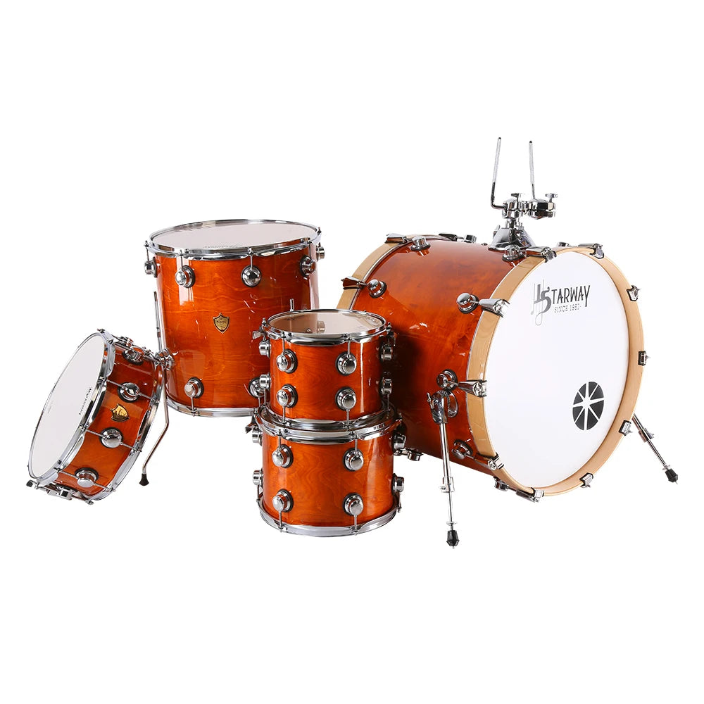 Starway Professional Level Jazz Drum Set Musical Instrument Acoustic Drum Kit For Professional Drummer