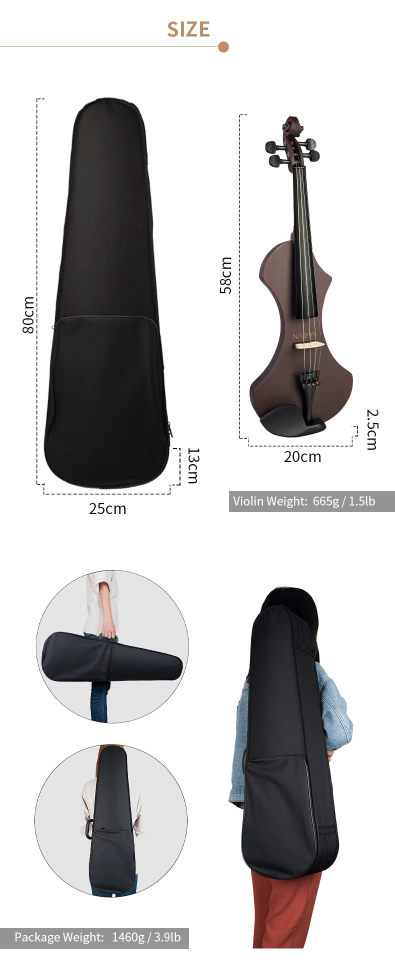 Mugig Spezielle Design 4/4 Volle Größe Massivholz Elektrische Violine Set Anfänger Akustische Violine Geige mit Fall Violine Bogen