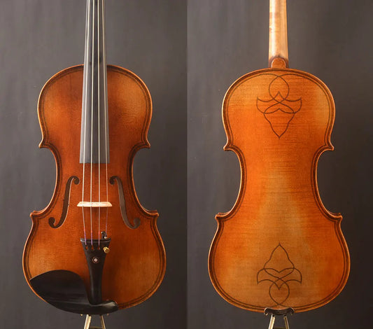 Maggini-Stil! Doppelte Zwecke, Violine in voller Größe, schlanker Körper, künstlerische Violine, feiner Ton