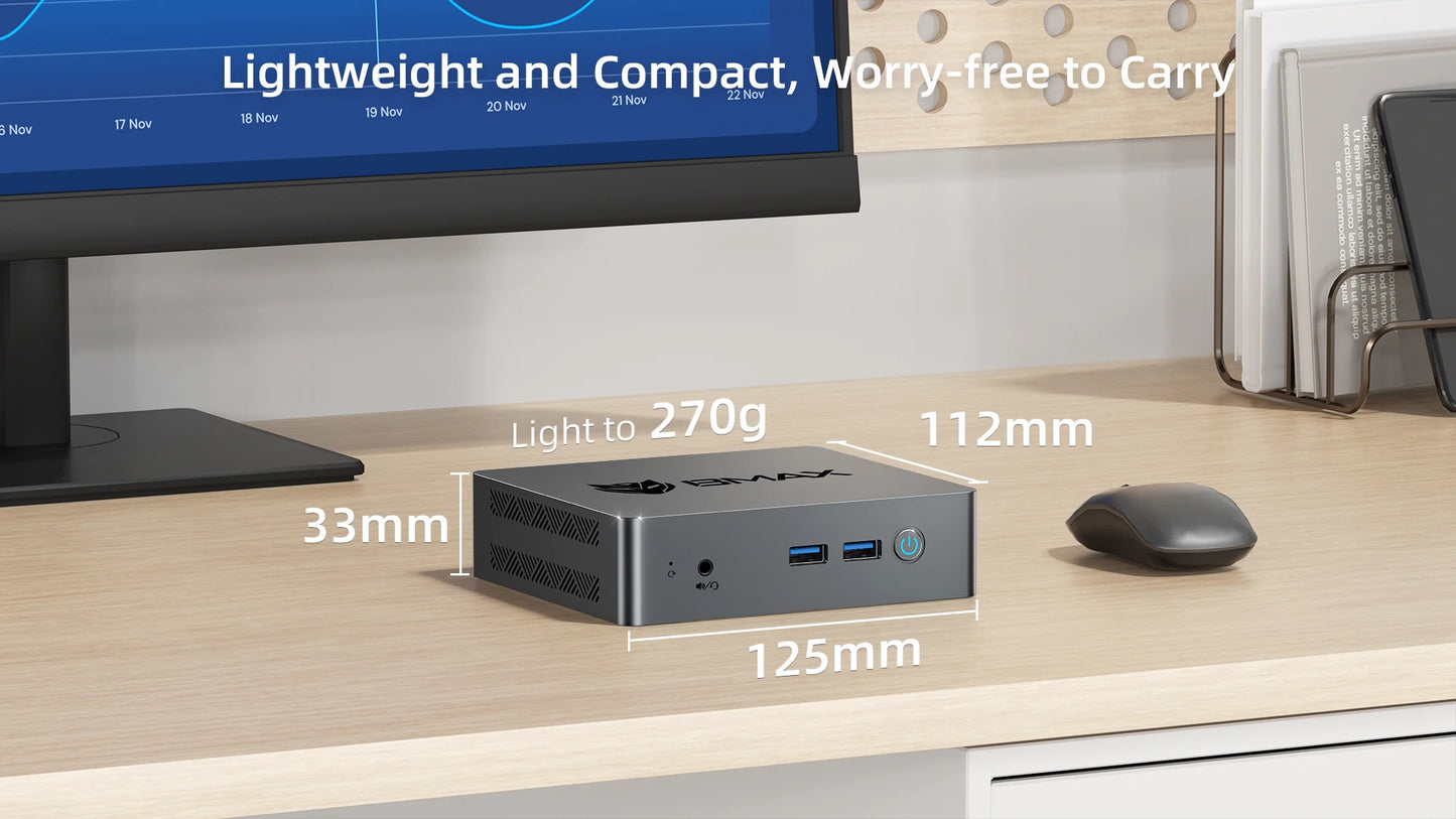 BMAX B3 Pro Mini-PC - Kompakte Leistung für Büro und Multimedia