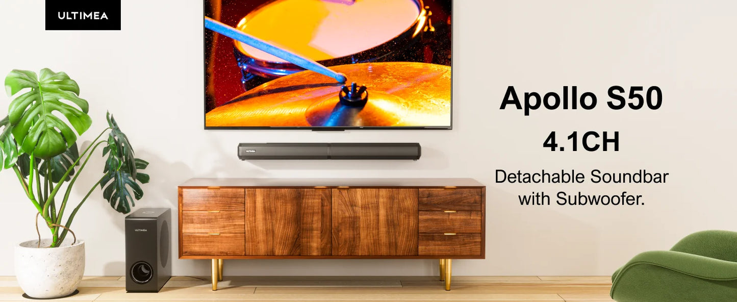 ULTIMEA Apollo S50: 200W 4.1 Soundbar, Heimkino-Sound